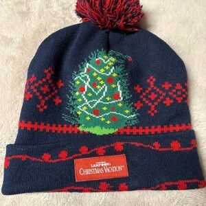 Christmas Vacation Knit Beanie with Tree Design